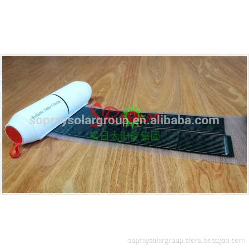 2017 Most Popular Copper Indium Gallium Selenide CIGS Rechargeable Rollable Solar Panel Charger